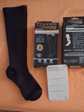 Energy Compression Socks - Black,1Pair. L/XL     '
